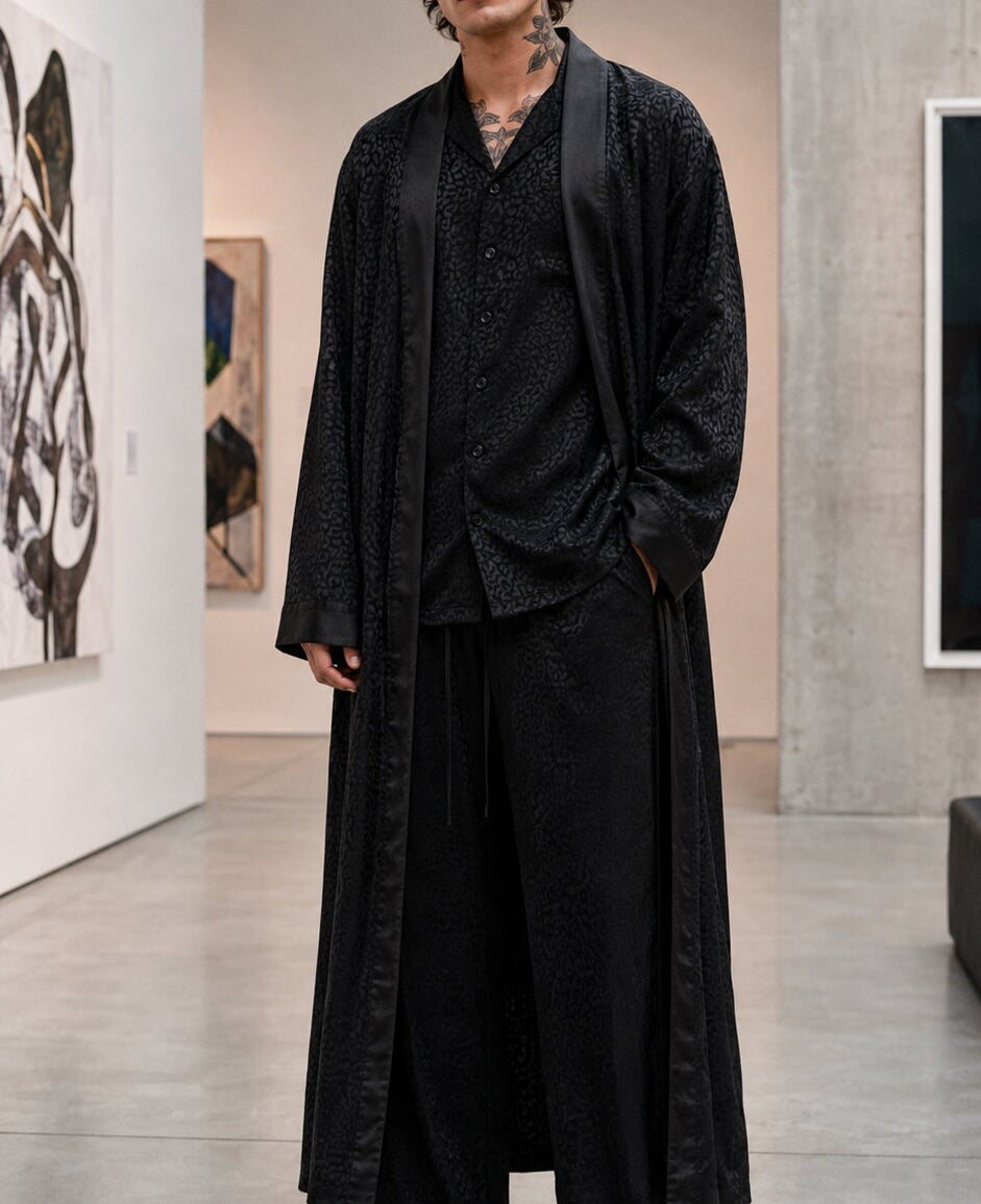 Black Panther Jacquard Kimono - detail 2