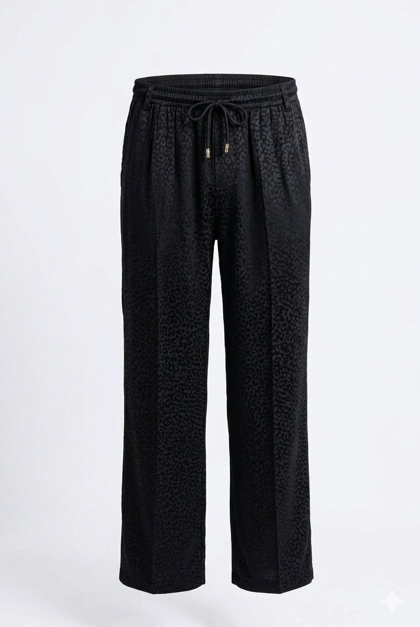 Black Panther Jacquard Pants - detail 3