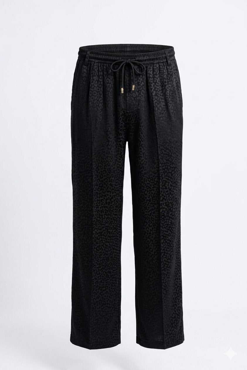 Black Panther Jacquard Pants - detail 3