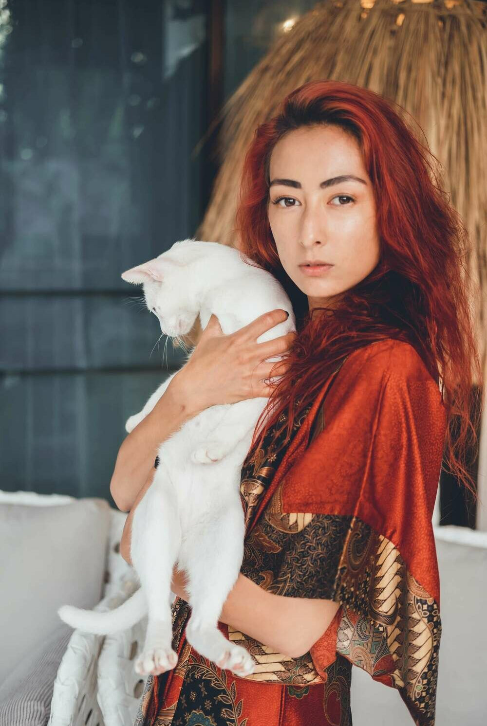 Women Short Red Kimono – Eva Moon