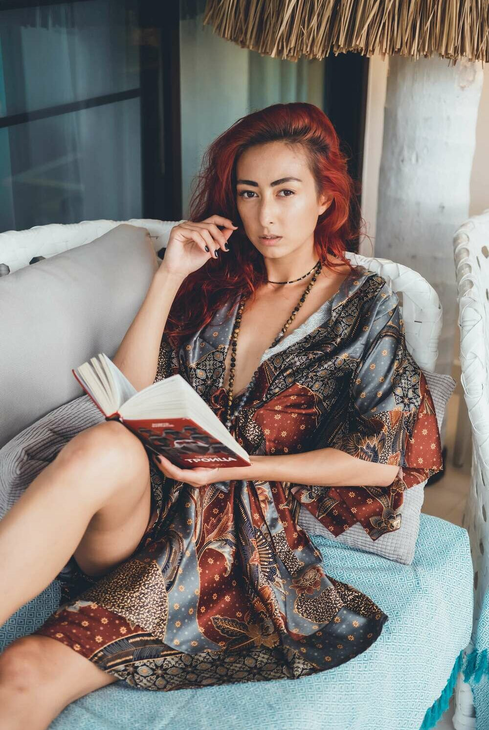 Women short Grey&Brown kimono - My Store