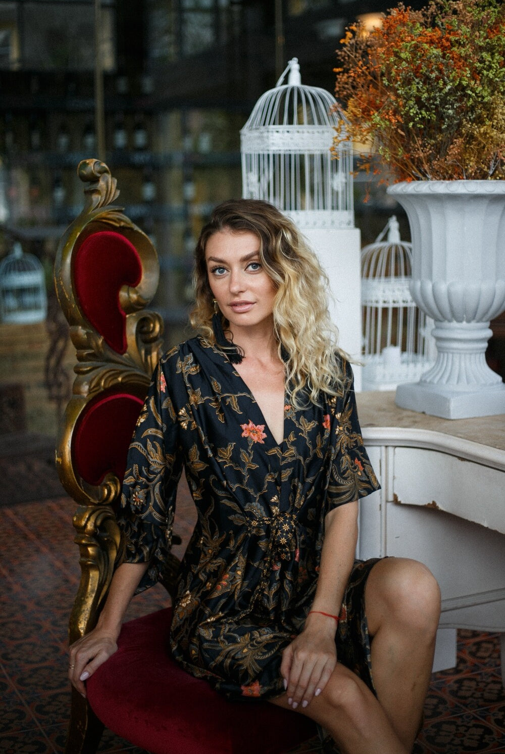 Couple's Silk Kimono Set His and Hers Black&Gold – Eva Moon