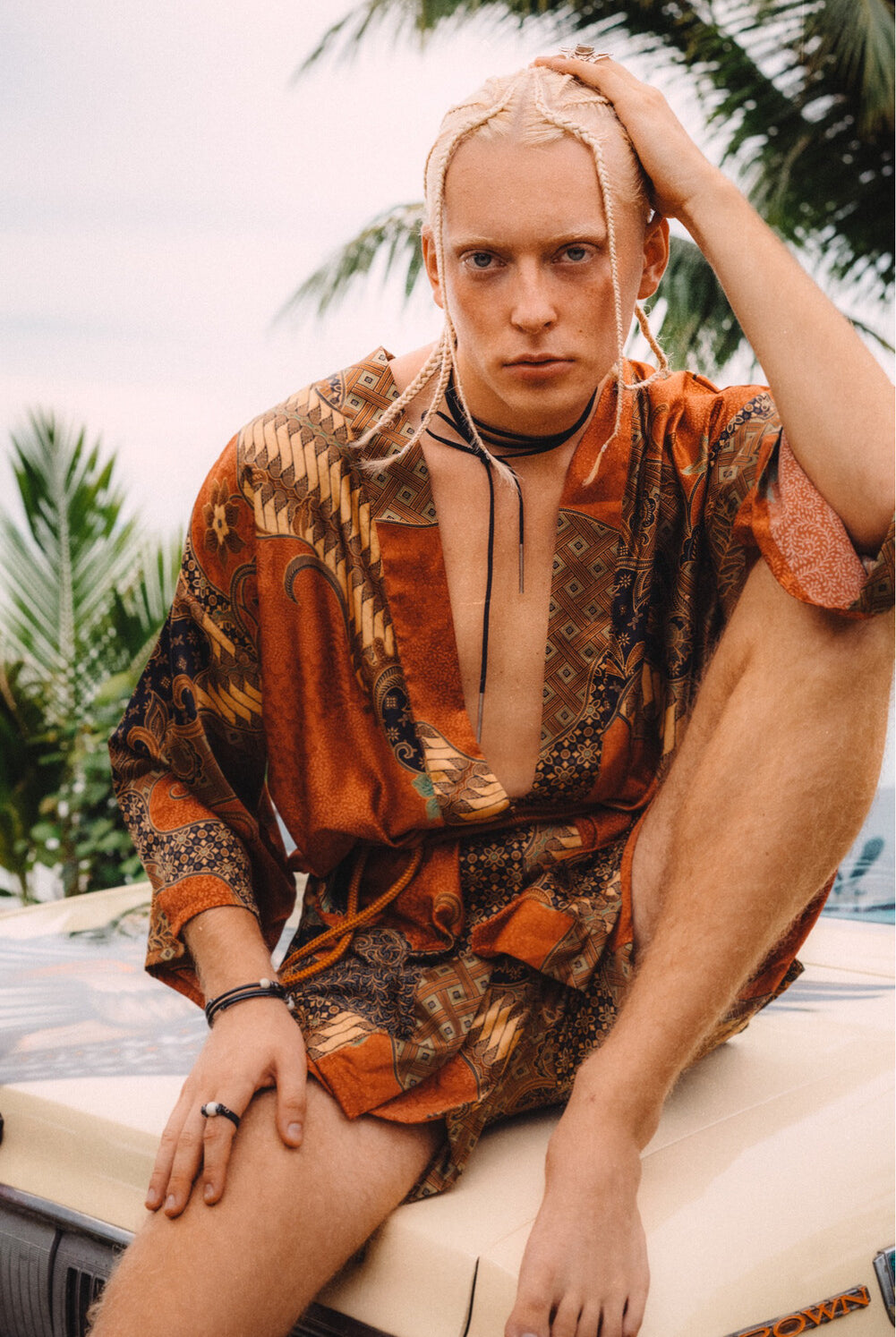 Men short kimono Red - My Store
