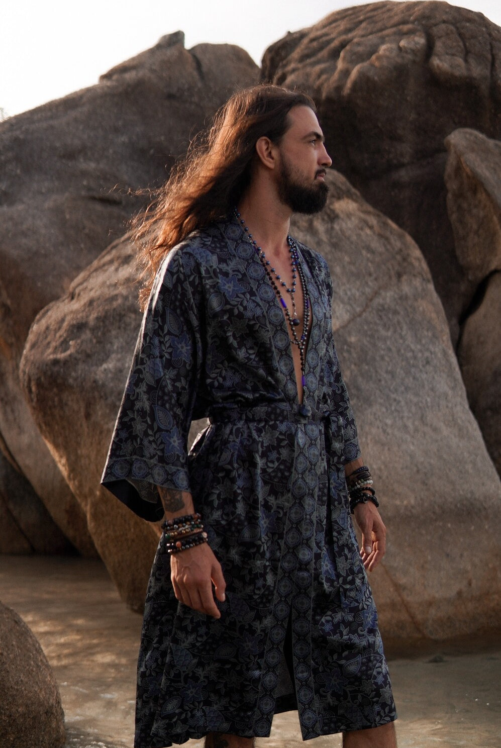 Men long kimono Moon - My Store