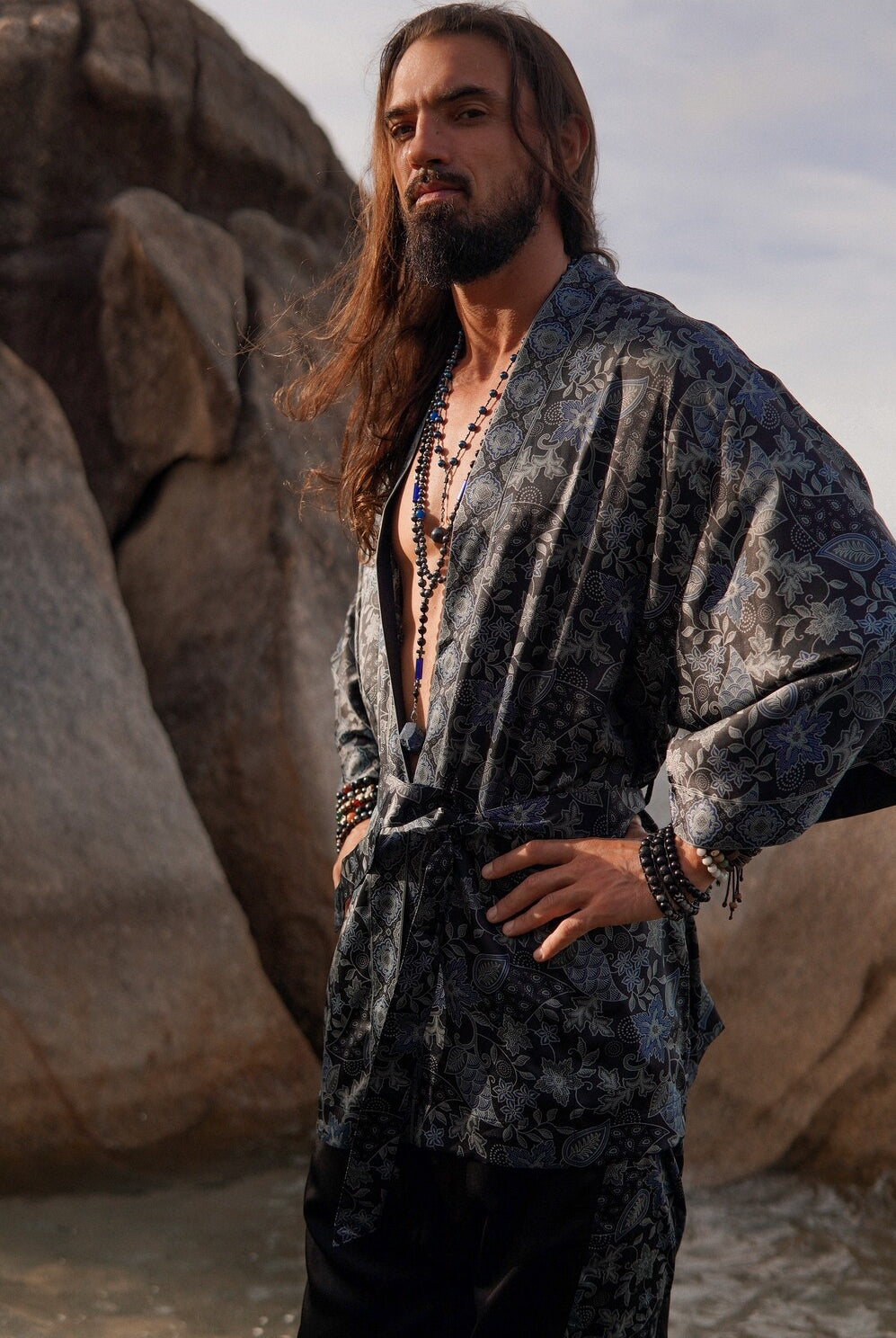 Men short kimono Moon - My Store