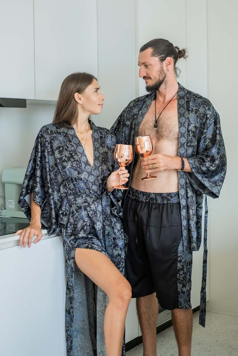Couple's Kimono Set His and Hers Moon - My Store