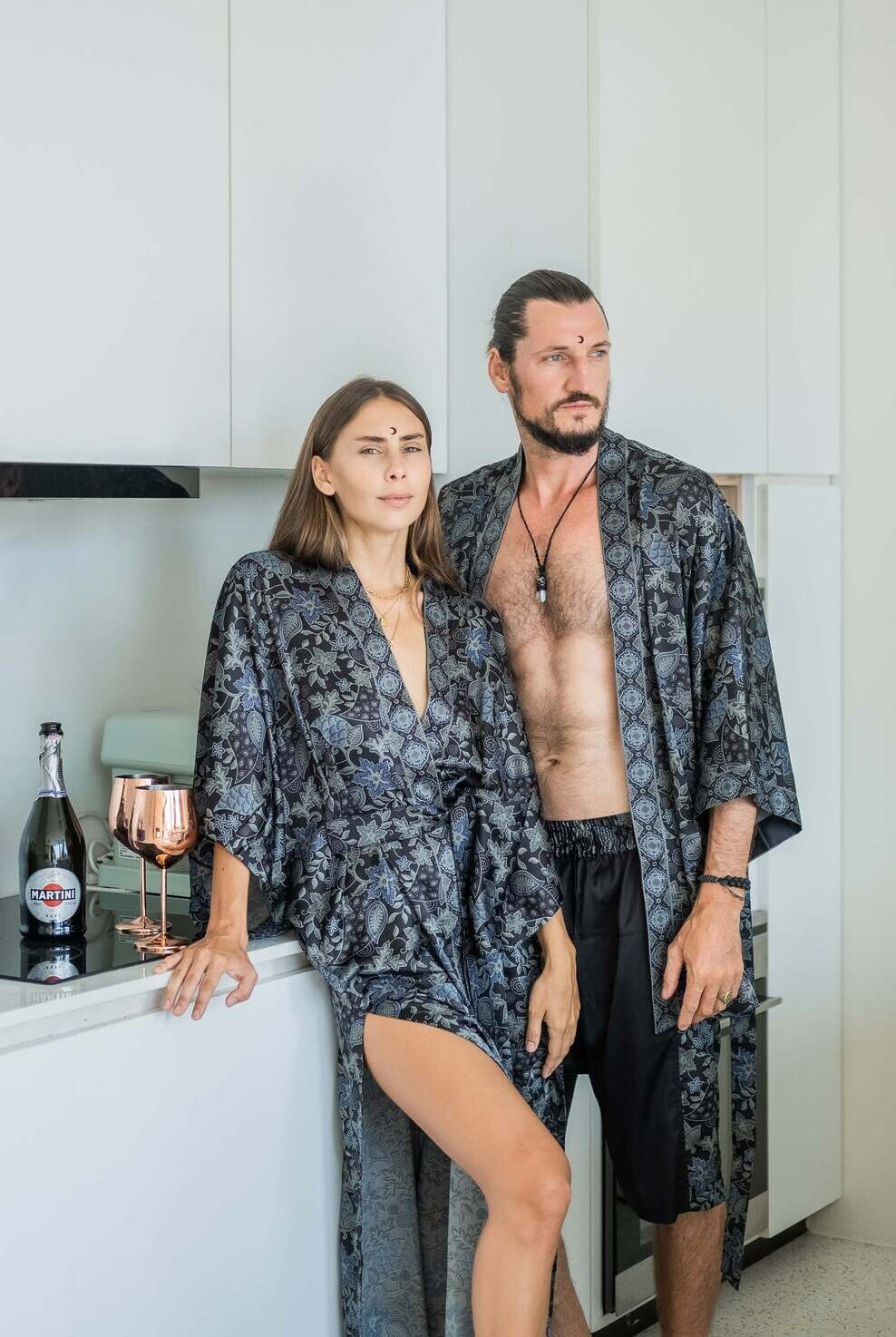 Couple's Kimono Set His and Hers Moon - My Store