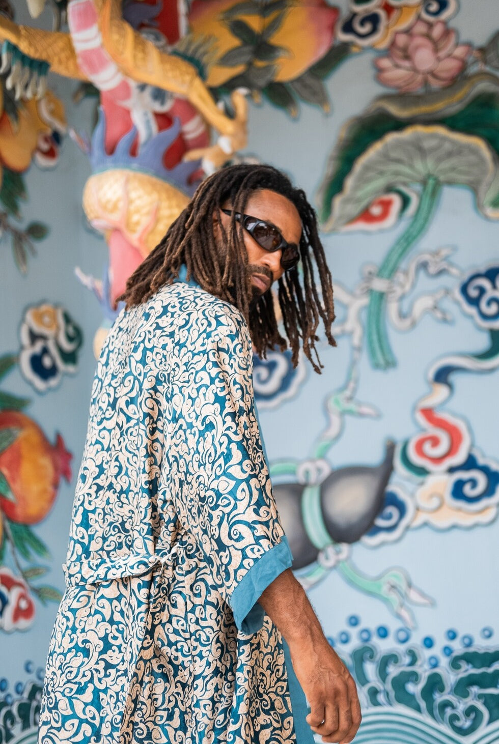 Men long kimono Ice - My Store