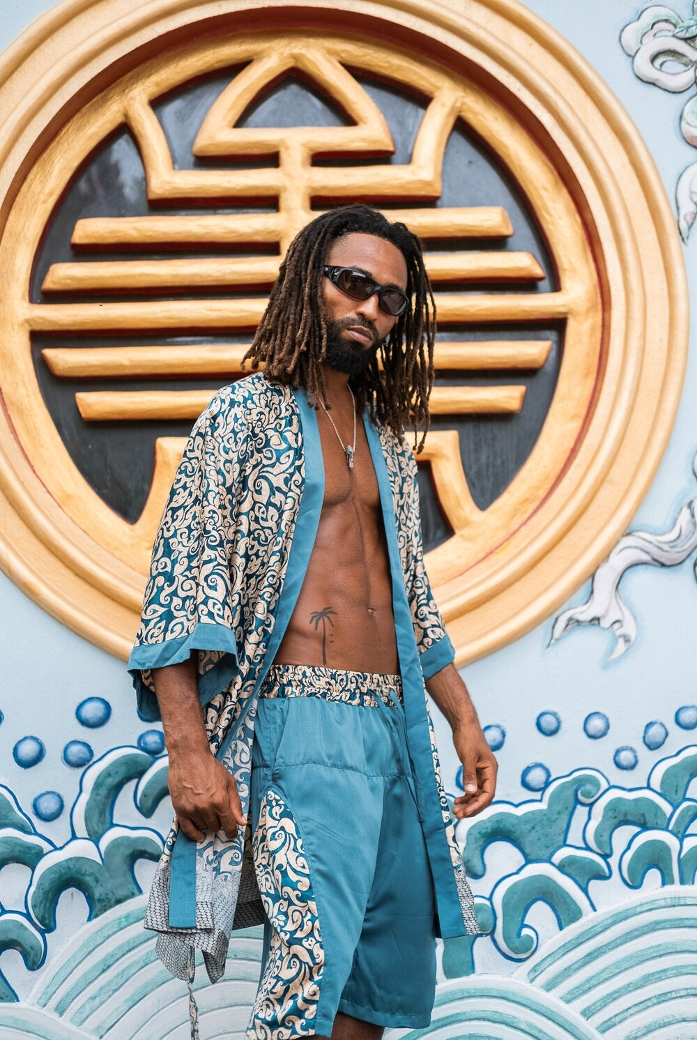 Men long kimono Ice - My Store