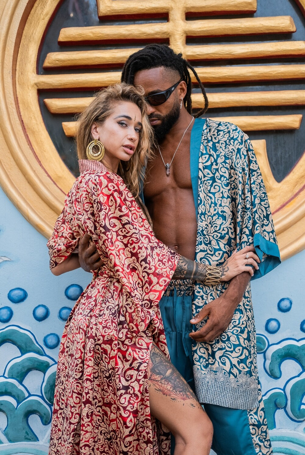 Men long kimono Ice - My Store