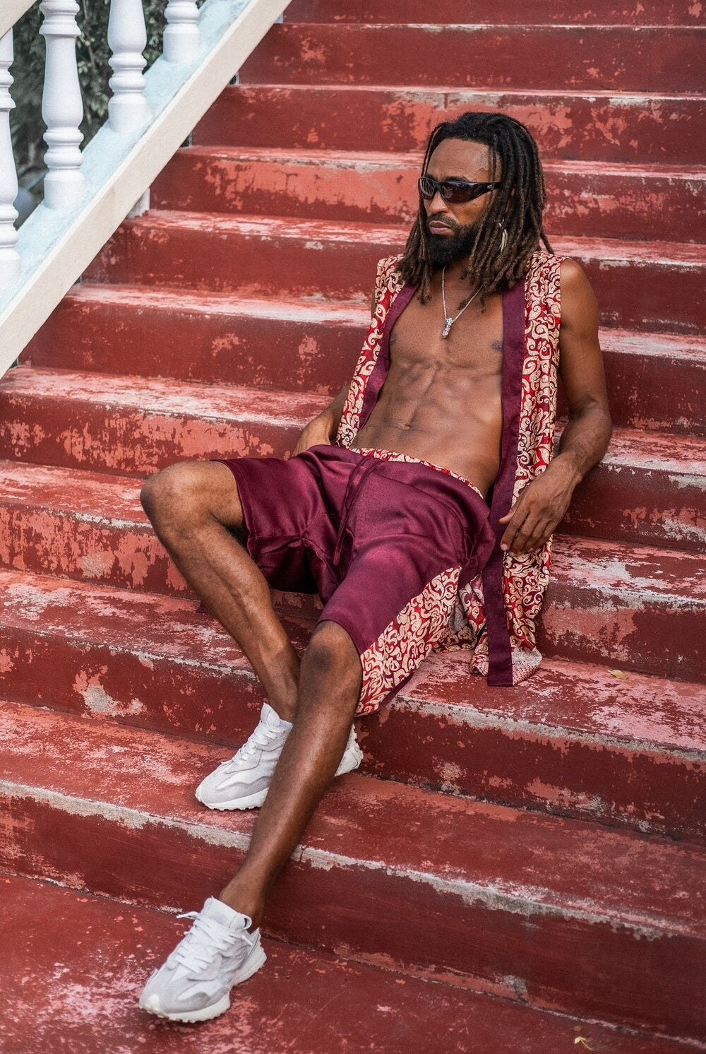 Sleeveless kimono fire - My Store