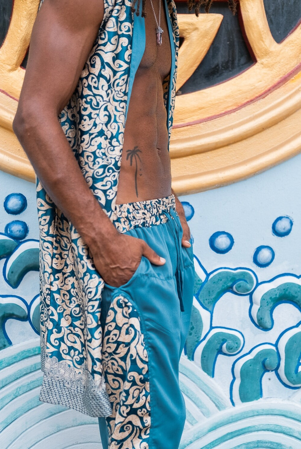 Sleeveless kimono Ice - My Store