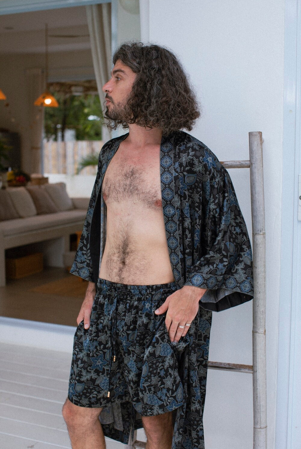 Couple's Silk Kimono Set His and Hers Moon – Eva Moon
