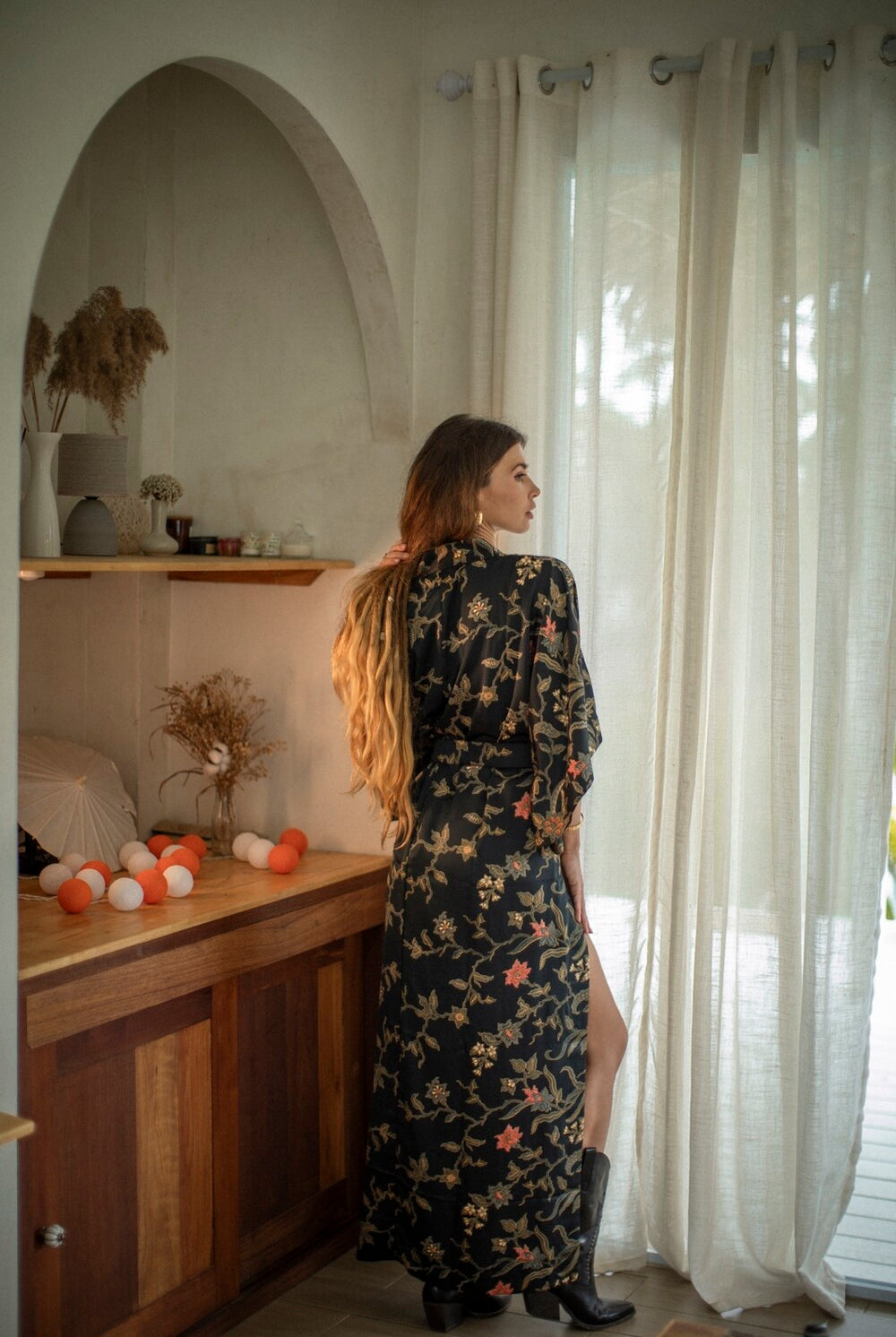 Couple's Kimono Set His and Hers Black&Gold - My Store