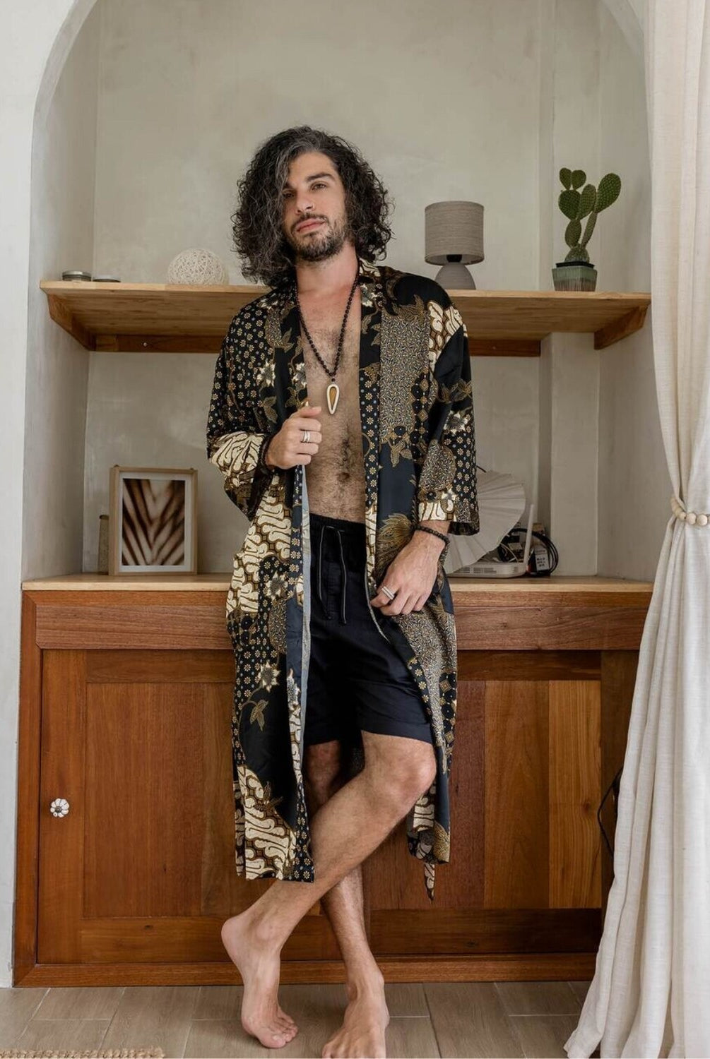 Couple's Kimono Set His and Hers Black&Ivory - My Store