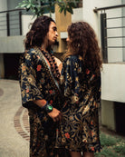 Couple's Kimono Set His and Hers Black&Gold - My Store