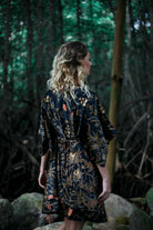 Women short black&gold kimono - My Store