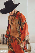 Men short kimono Red - My Store