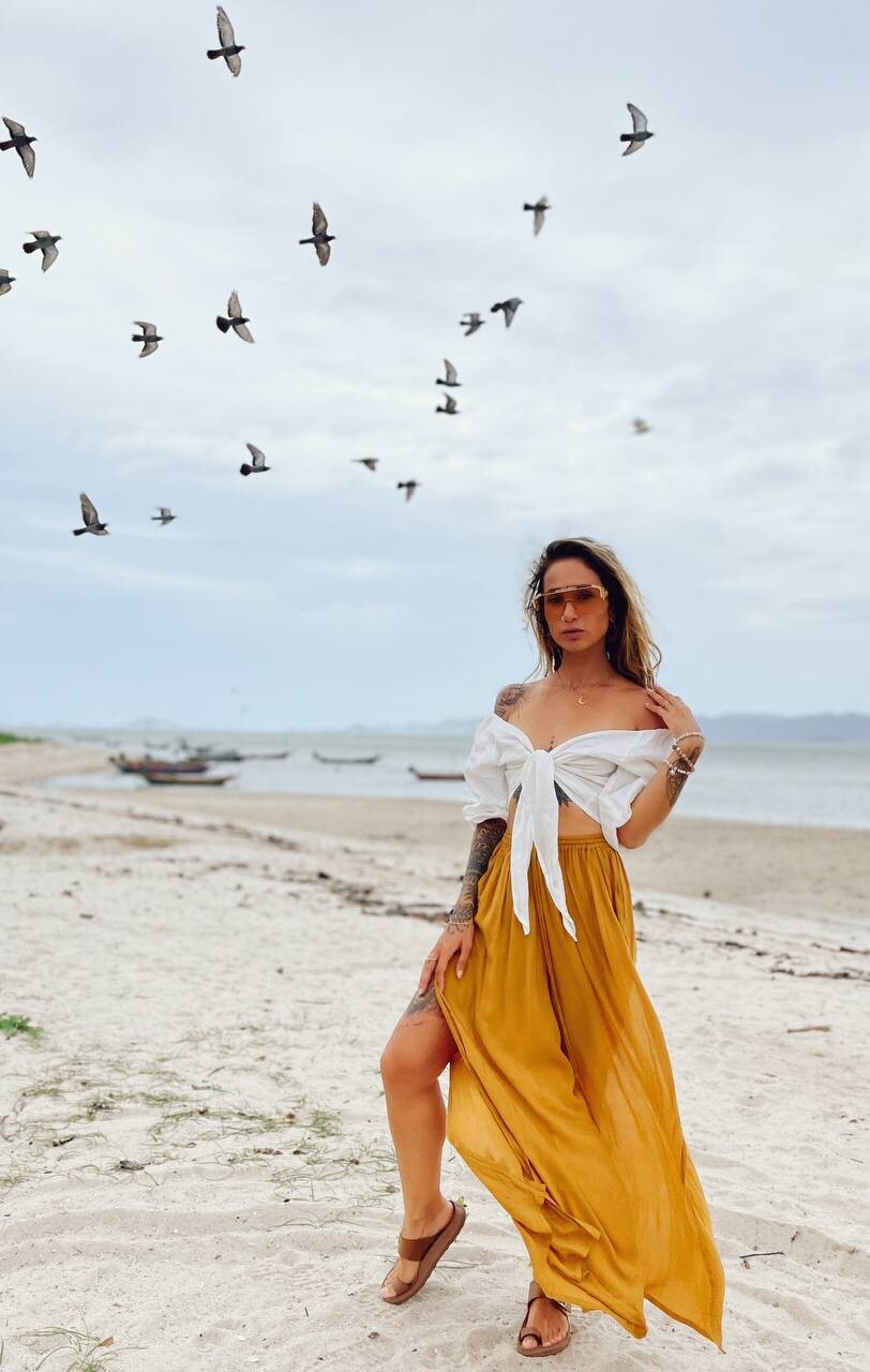 White Linen Top - My Store