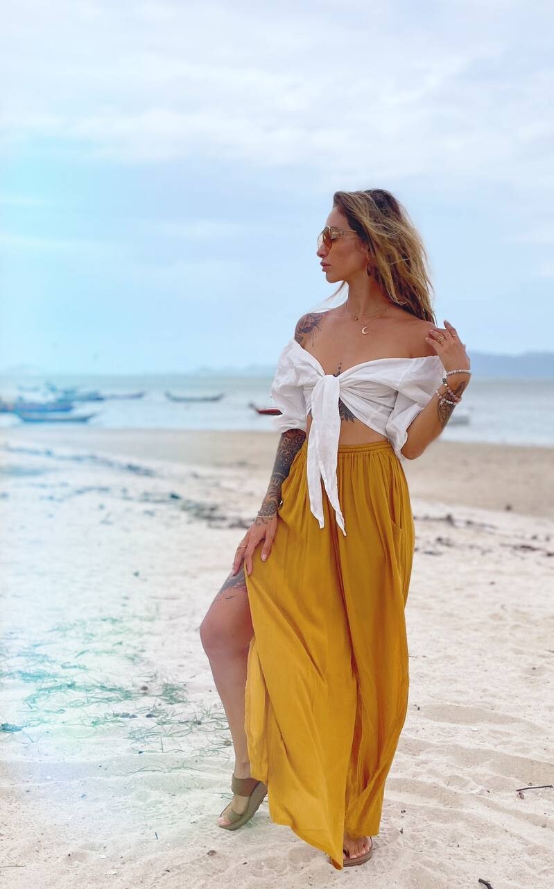 White Linen Top - My Store