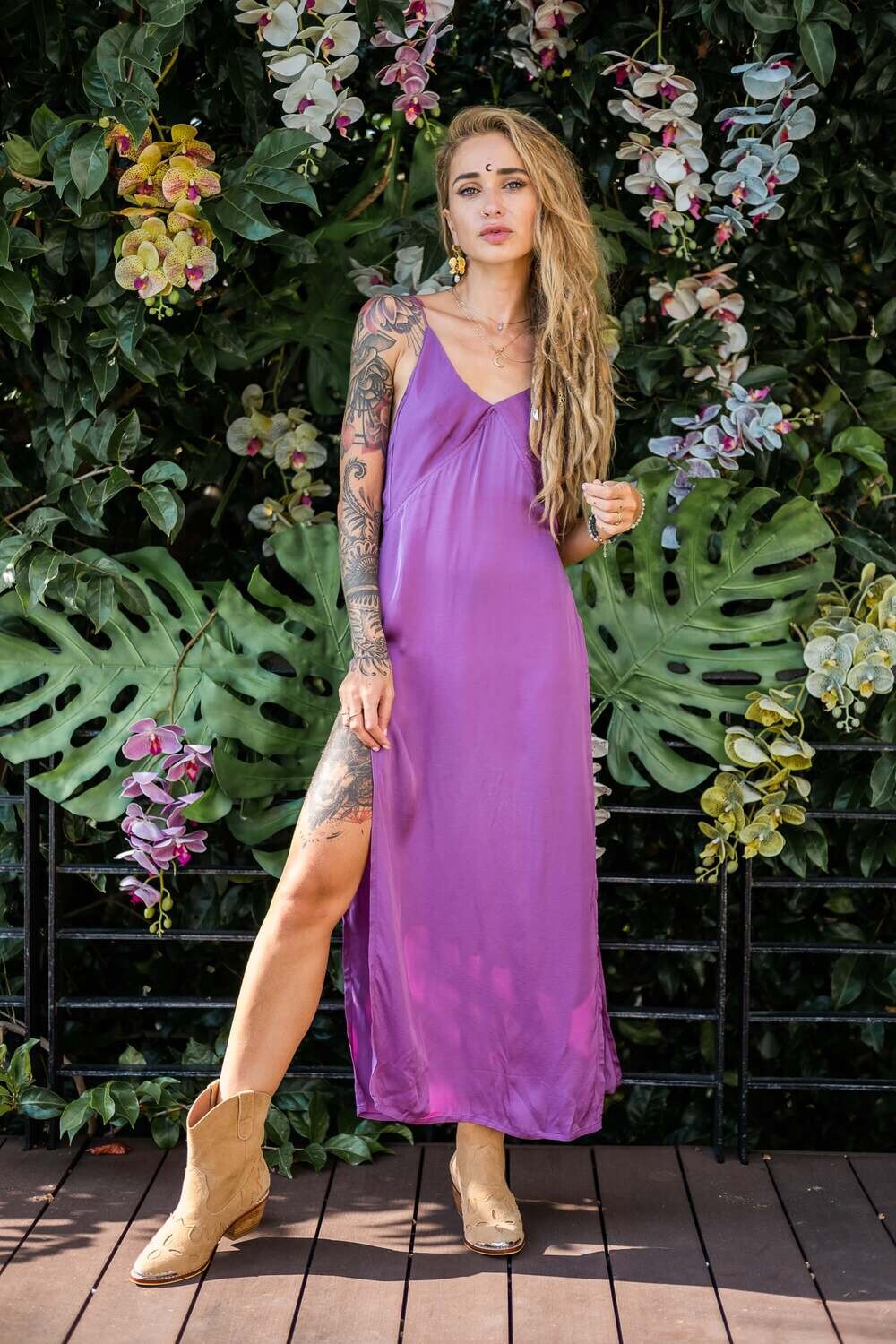 Sleep midi dress Orchid - My Store