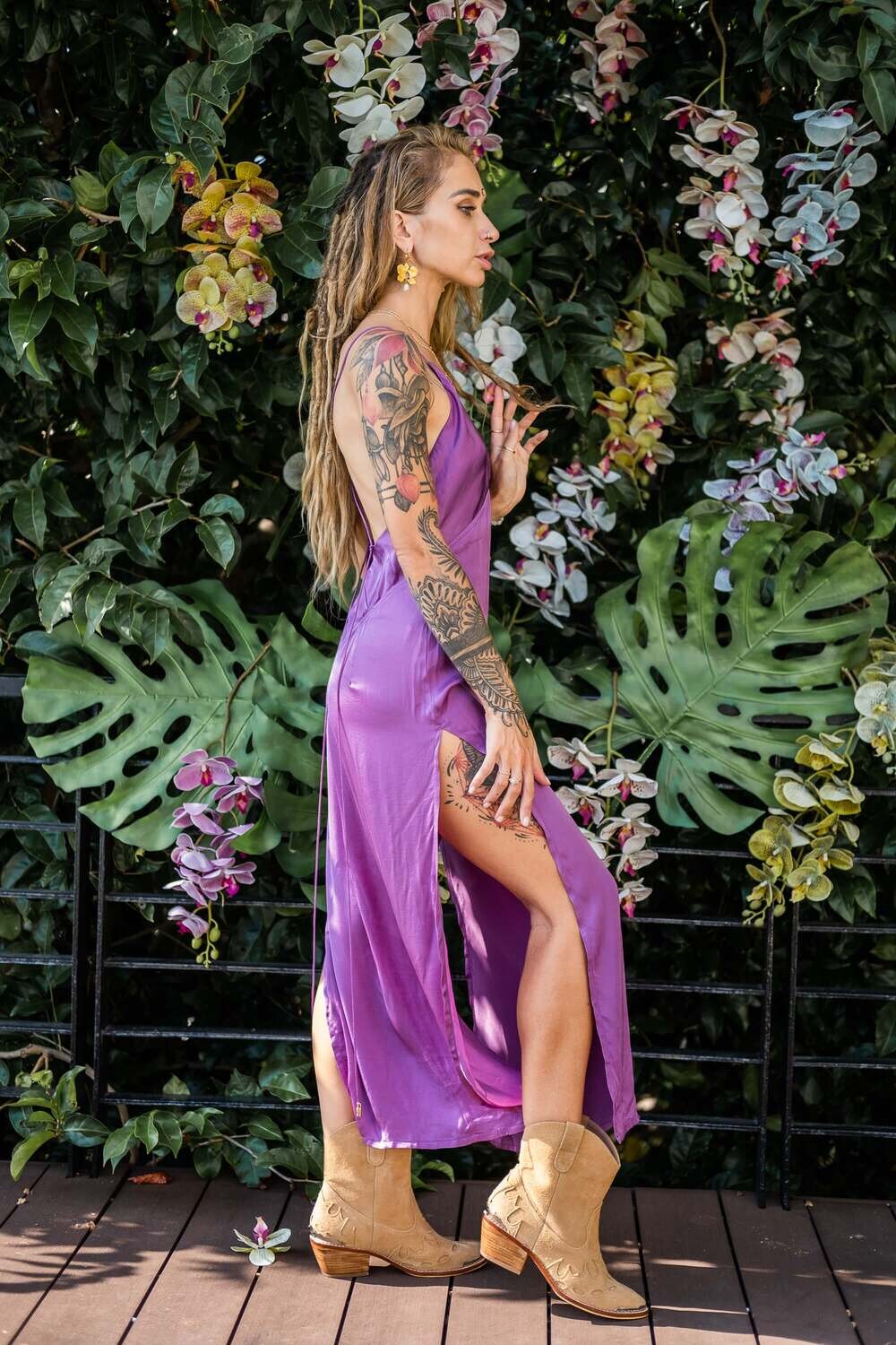 Sleep midi dress Orchid - My Store