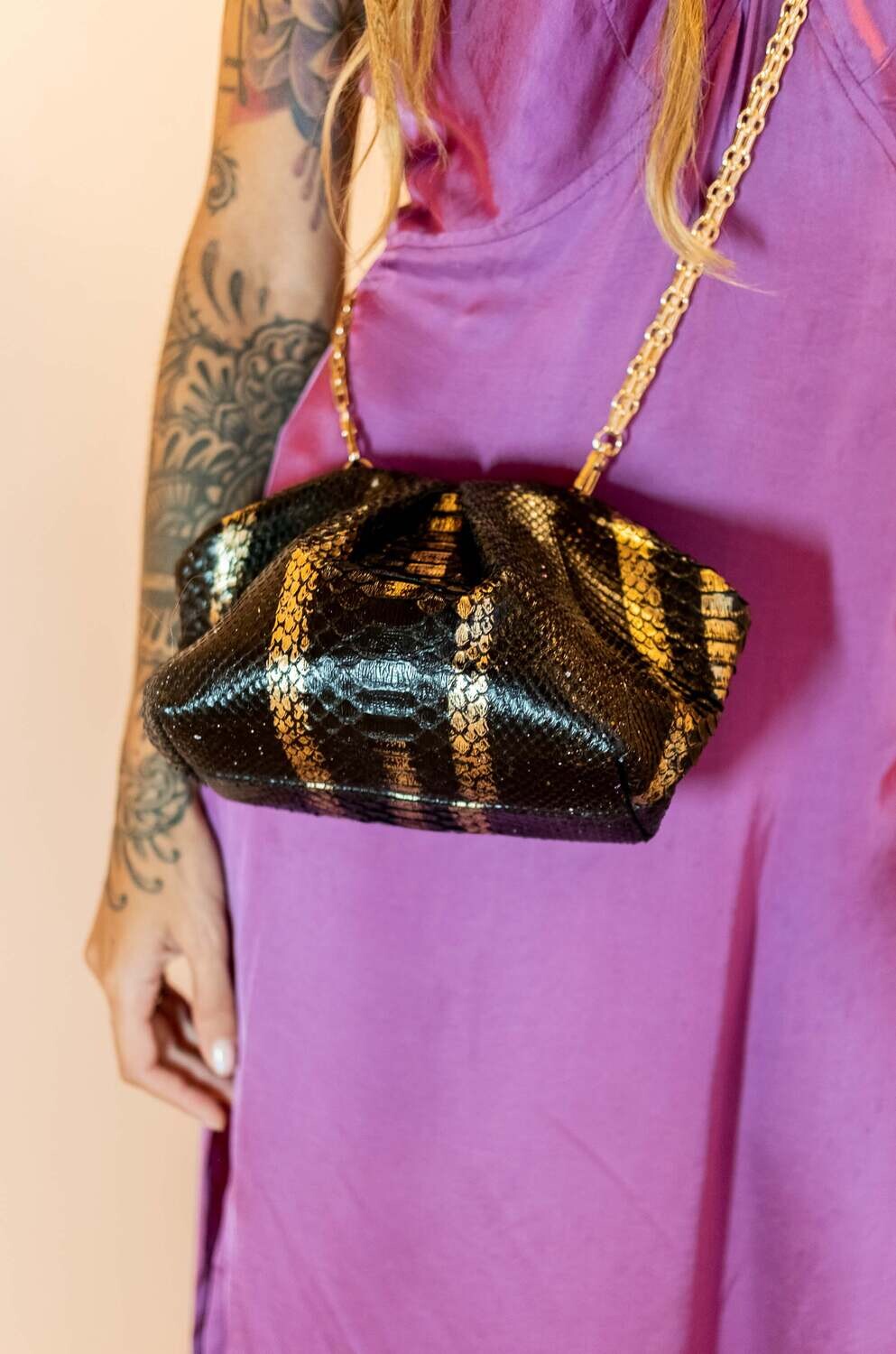 Snake bag Black&Gold - My Store