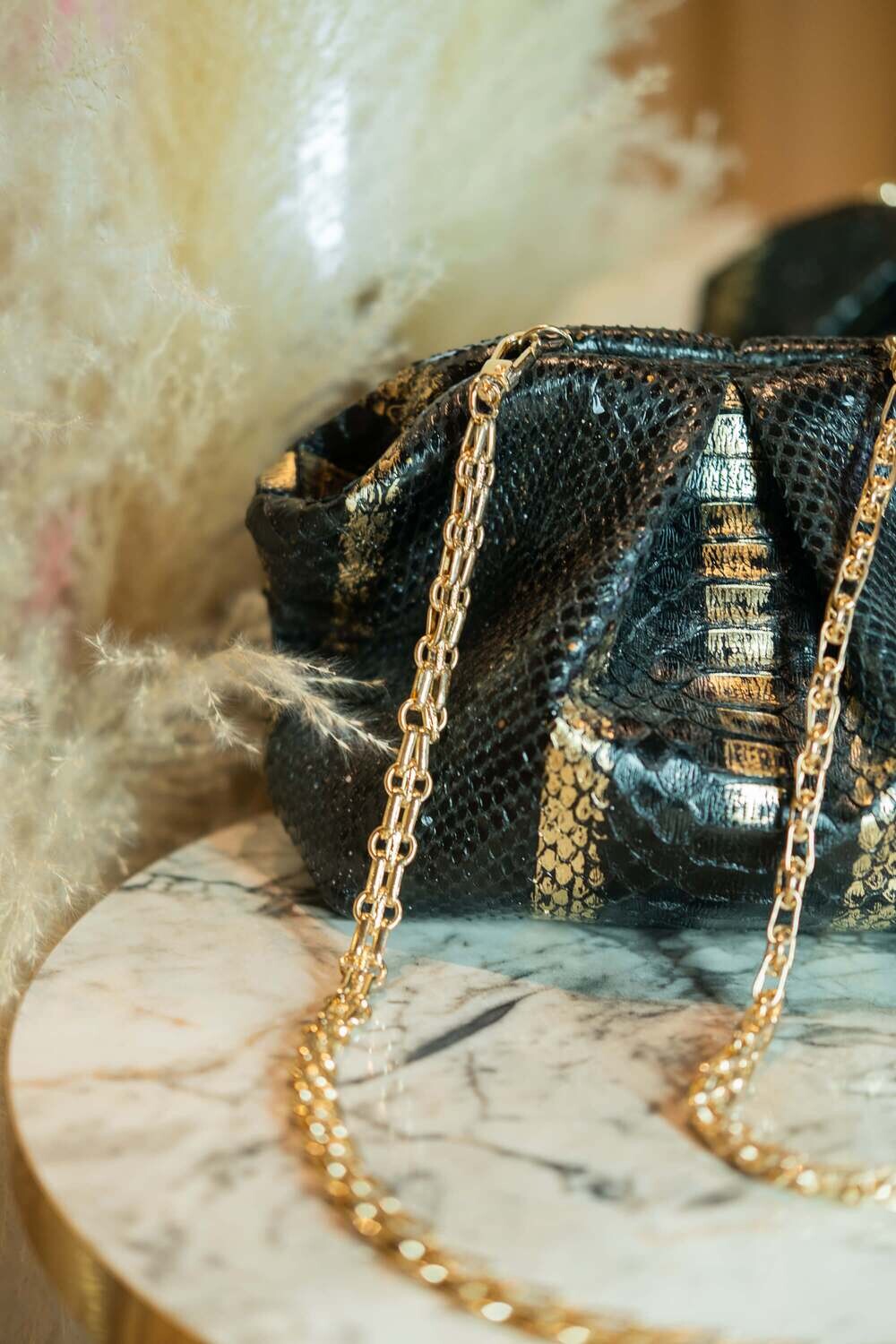 Snake bag Black&Gold - My Store