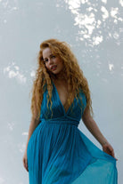 Silk Moon dress - Turquoise Serenade - My Store