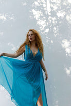 Silk Moon dress - Turquoise Serenade - My Store