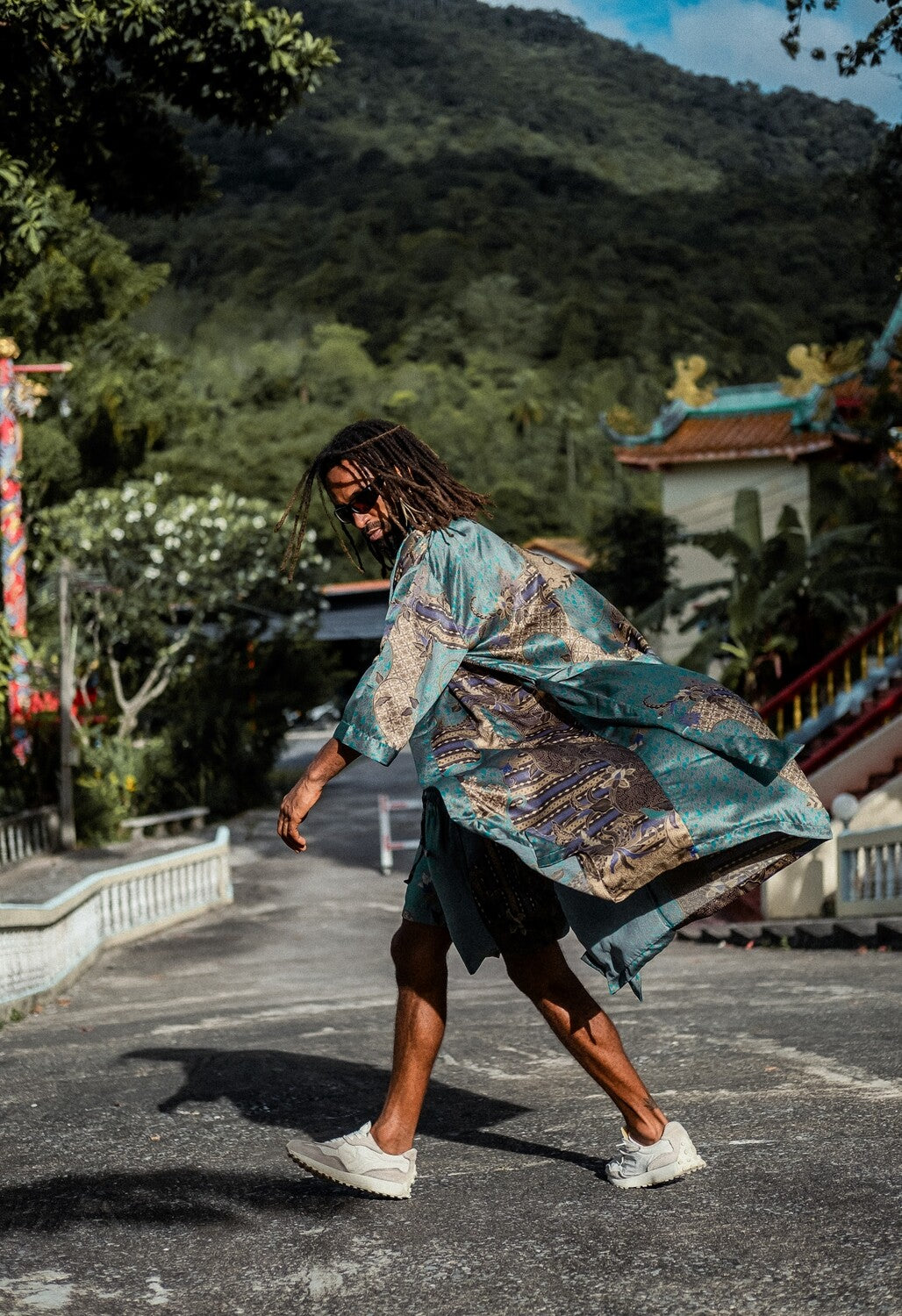 Couple's Kimono Set His and Hers Green&Black - My Store