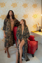 Couple's Kimono Set His and Hers Black&Gold - My Store