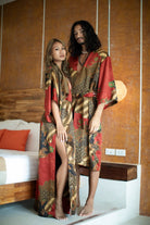 Women Long Red Kimono - My Store